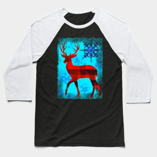 Plaid deer Baseball T-Shirt
